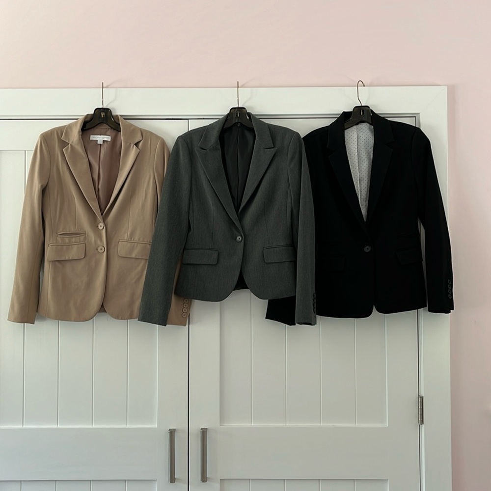 Set of three women’s blazers